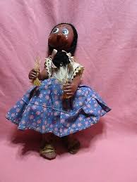 Vintage Mexican Hand Painted Oil Cloth Folklore 11” Doll | eBay