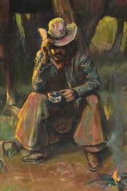 Lot - KENNETH TURNER (American/Texas 20th century) A PAINTING, "Western Horses,"