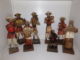 Lot of 8 Vintage Paper Mache Mexican Folk Art Figures - 8" to 14" Tall | eBay
