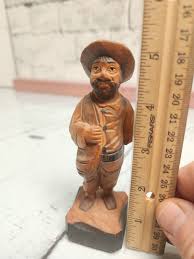 Finely Hand Carved Wooden & Painted Spanish/mexican Man 5 ...