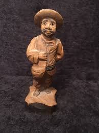 Vintage Black Forest Hand Carved Wooden Figure - Etsy