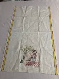 Vintage Hand Towel Embroidered Mexican Folk Art 17x28 Never ...