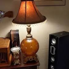 vintage hollywood | Other | Vtg Mid Century Amber Optic ...