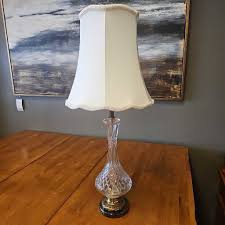 Vintage Crystal Table Lamp – 121 Consignment Furniture