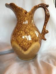 Royal Haeger Vintage 1970's Brown Gold Yellow Amber Pitcher Bowl Basin Made USA | eBay