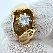 Sweden year 1950 Vintage 18k Gold 0.23ct Diamond Ring. 9.15gram – T Niklasson Gallery