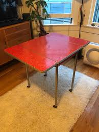 Antique Virtue Brothers chrome drop leaf table for Sale in ...