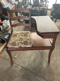 antique gossip bench telephone Desk And Chair | eBay
