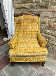 Lovely Widdiicomb Regency Modern Wing Lounge Chair Ottoman for John Stuart For Sale at 1stDibs