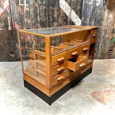 Haberdashery counter in full oak - Bull's Eye