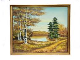 Vintage Landscape Oil Painting. Large Signed Original - Etsy