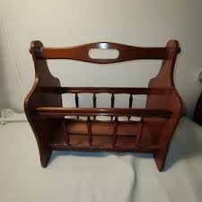 Vintage Wooden Rack for Magazines, Newspapers, Office and Cottage Decor - Etsy Australia