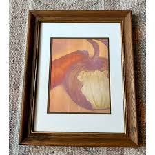 Vintage Carrot and Onion Still Life Print, Framed | Chairish