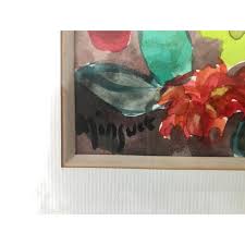 1990s Alexandre Minguet Impressionist Watercolor Painting of ...