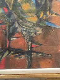 Ernesto Deira Abstract Painting Mid Century Modern Expressionism Argentina Rare | eBay