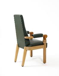 Forest Green Charles Dudouyt Captain Chair, France 1950s For Sale at 1stDibs