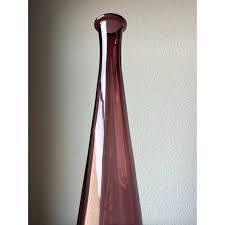 1960's Empoli Glass Purple Amethyst Decanter/Vase | Chairish