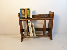 Mid Century Modern Petite Solid Oak Bookcase - EPOCH