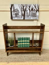 Mid Century Modern Bookcase Danish Inspired Vintage Teak ...