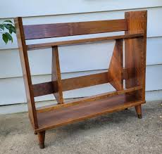 Mid Century Modern Walnut Finished Solid Wood Cherry ...