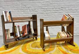 Mid Century MODERN BOOKCASES / BOOKSHELVES, a Pair at 1stDibs