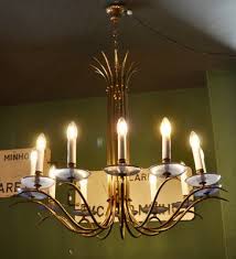 12 Arm Lamp, 1950s for sale at Pamono