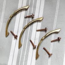 Three Brass Drawer Handles/vintage Pull Handles/uncleaned Chest Handles/drawer Pulls/3 Matching Brass Pulls/hardware/furniture Restoration - Etsy Ireland