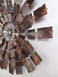 Stylish Curtis Jere Style Hammered Metal Wall Art For Sale ...