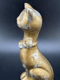 Fabulous Vintage MCM Metal Cat Figurine Modernist Kitty ...