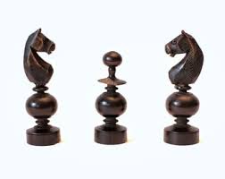 Antique German Boxwood Chess Set With Beech Box - Etsy