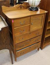 Sold at Auction: ANTIQUE AMERICAN OAK DRESSER