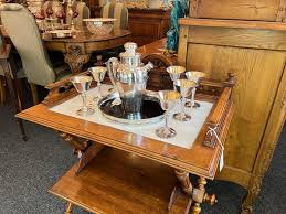 Antique Art Deco American Gorham Sterling Silver and Black Lacquer Tray Circa 1920 For Sale at 1stDibs