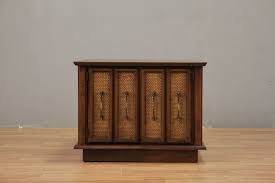 Walnut & Laminate 2-Door End Table – Furnish Green