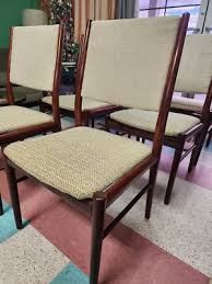 6 Vintage mid-century modern rosewood dining chairs | eBay