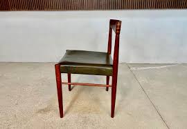 Danish Teak Side Chair with Leather Seat by H.W. Klein for Bramin, 1960s | Chairish