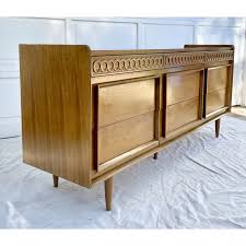 Mid-Century Modern Sculptural 9-Drawer Dresser | Chairish