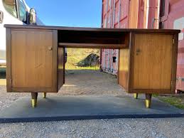 Vintage Mid Century Modern Wooden Credenza - Etsy