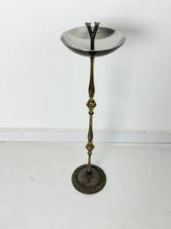 Mid-Century Modern Floor Ashtray in Brass, 1950s for sale at ...