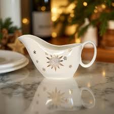 MCM White & Gold Starburst Gravy Boat - Etsy