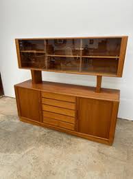 Danish Teak Sideboard With Floating Hutch