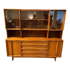 John Keal Brown & Saltman Two Piece Hutch - Design Plus Gallery