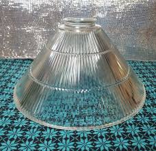 Lancaster 1986 Industrial 15" Holophane glass shade for pendant light fixture | eBay