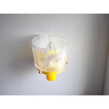 Portuguese Mid-Century Modern Yellow Acrylic Wall Sconce | Chairish