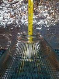 Lancaster 1986 Industrial 15" Holophane glass shade for pendant light fixture | eBay