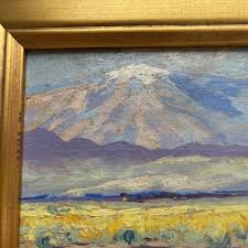 Antique Early California Painting Landscape Small Gem Edward ...