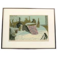 Similar Items to Monoprint by Leigh Seacord Still Life ...
