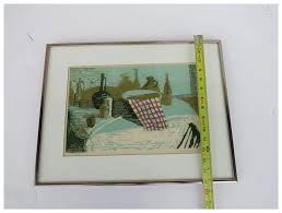Monoprint by Leigh Seacord Still Life Signed Dated. For Sale ...