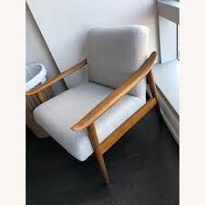 West Elm Mid Century Walnut Armchair - AptDeco