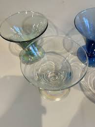 margarita glasses set of 4 iridescent short stemmed | eBay