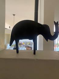 Handcrafted Vintage Metal Elephant Figurine - Artisan ...